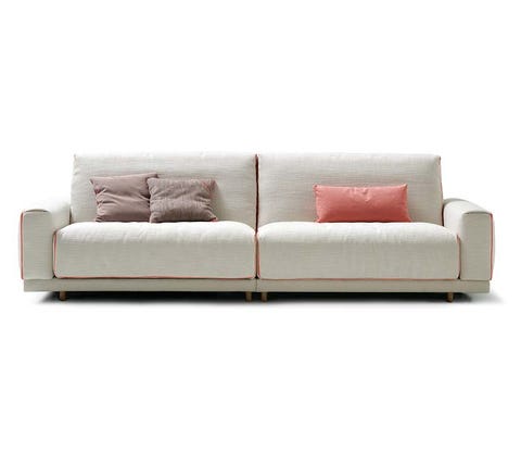 Brown, White, Couch, Furniture, Interior design, Style, Living room, Rectangle, Black, Grey, 