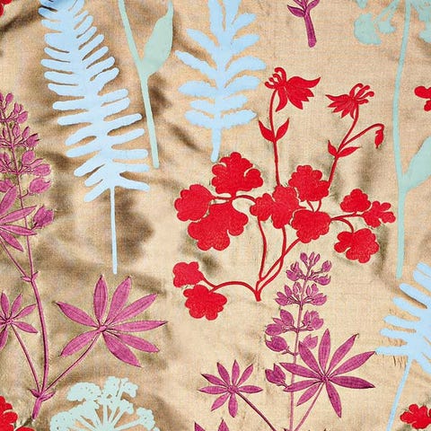 Textile, Pattern, Pink, Petal, Botany, Art, Creative arts, Floral design, Wallpaper, Visual arts, 