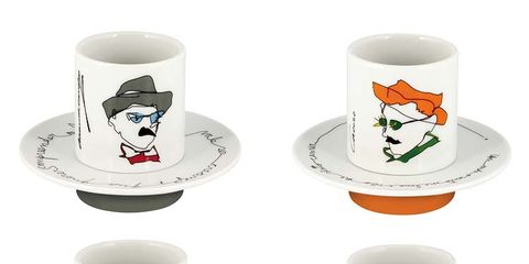 White, Drinkware, Serveware, Font, Costume accessory, Cup, Porcelain, Cylinder, Illustration, Graphics, 