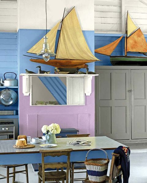 Room, Furniture, Table, Sail, Watercraft, Boat, Sailboat, Mast, Home appliance, Cabinetry, 