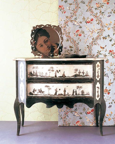 Room, Drawer, Chest of drawers, Sideboard, Nightstand, Dresser, Wallpaper, Chest, Chiffonier, End table, 