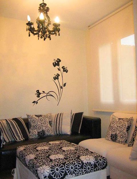 Room, Interior design, Lighting, Property, Wall, Textile, Bed, Furniture, Linens, Light fixture, 