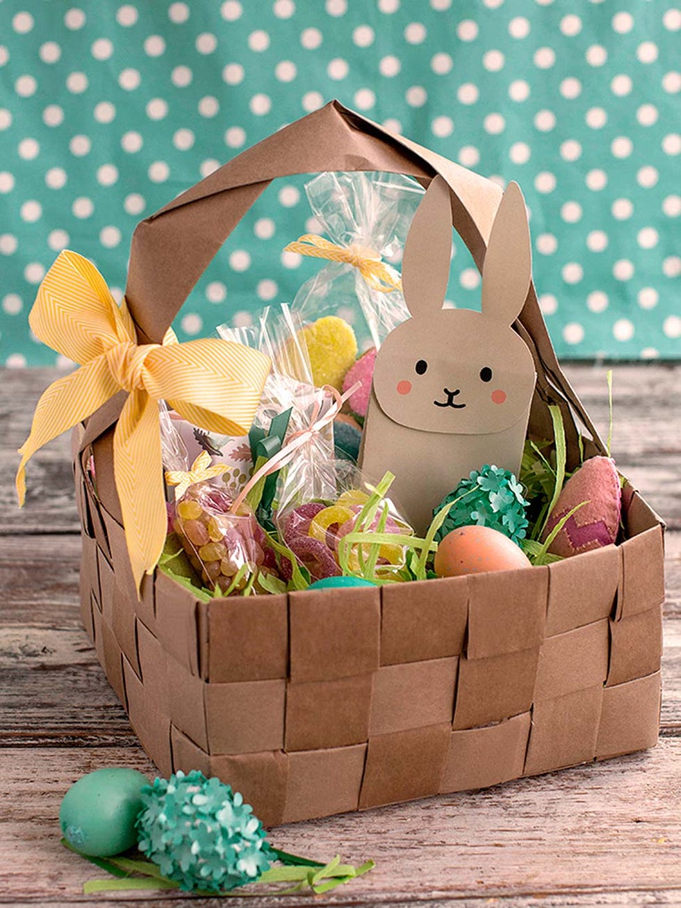 Party supply, Easter, Teal, Turquoise, Present, Toy, Ribbon, Fawn, Easter bunny, Easter egg, 