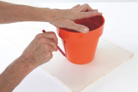 Finger, Wrist, Nail, Coquelicot, Peach, Bucket, Plastic, Pottery, 
