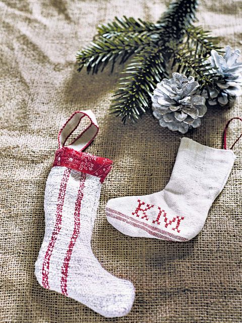 Textile, Carmine, Christmas decoration, Creative arts, Sock, Christmas, Natural material, Christmas stocking, Conifer, Embellishment, 
