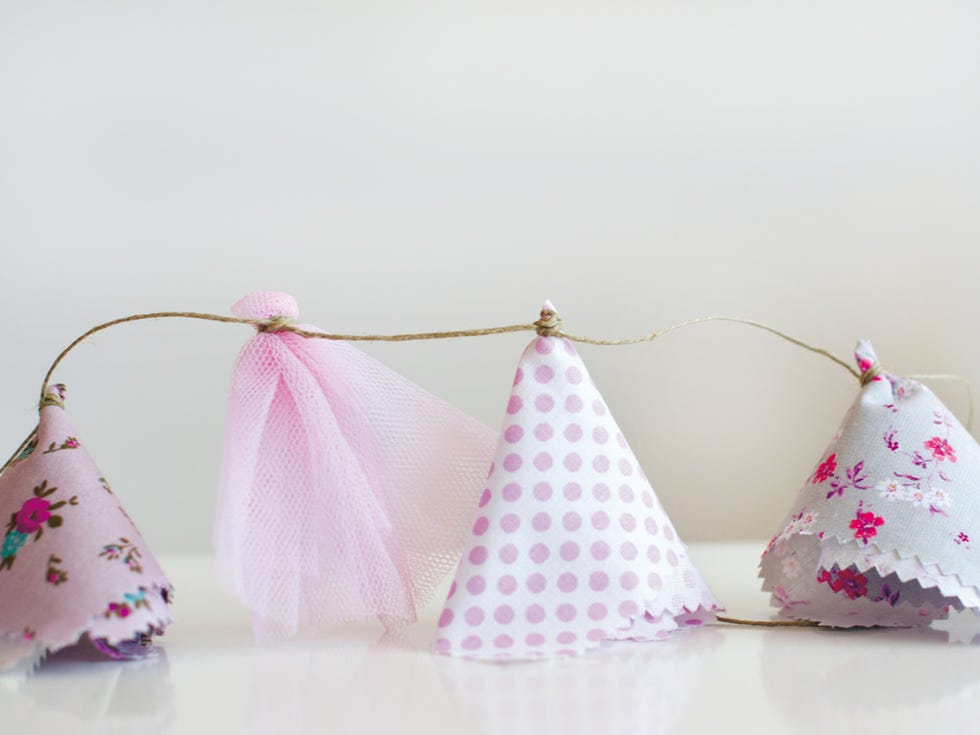 Pink, Party supply, Cone, Lavender, Ribbon, Craft, Peach, Party favor, Wedding favors, Home accessories, 