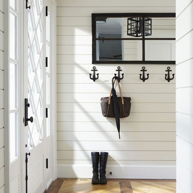 Wall, Room, Door, Interior design, Floor, Tile, Furniture, Black-and-white, Flooring, Window, 