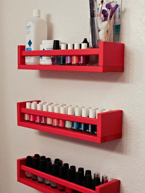 Red, Plastic bottle, Shelving, Bottle, Plastic, Coquelicot, Toy block, Collection, Building sets, Shelf, 