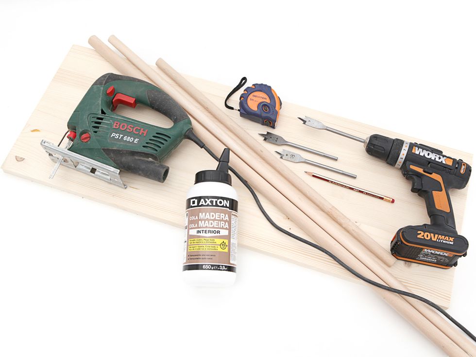 Proyecto DIY decoración: perchero de madera con herramientas Bosch 