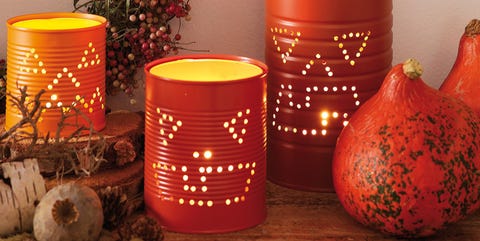 Portavelas hechos con latas para Halloween portavelas hechos con latas para halloween