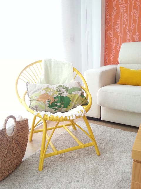 Yellow, Interior design, Room, Couch, Living room, Interior design, Home, Beige, Home accessories, studio couch, 