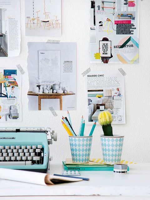 Office equipment, Turquoise, Stationery, Office supplies, Teal, Poster, Illustration, Writing implement, Kitchen utensil, Graphic design, 