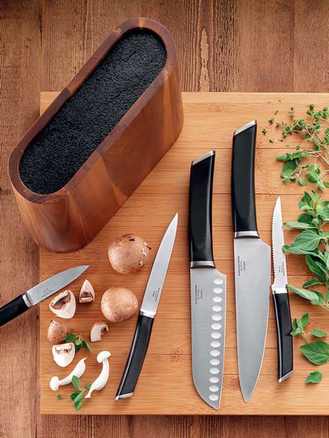 Knife, Cutting board, Tableware, Scissors, Kitchen knife, Cutlery, Tool, Wood, 