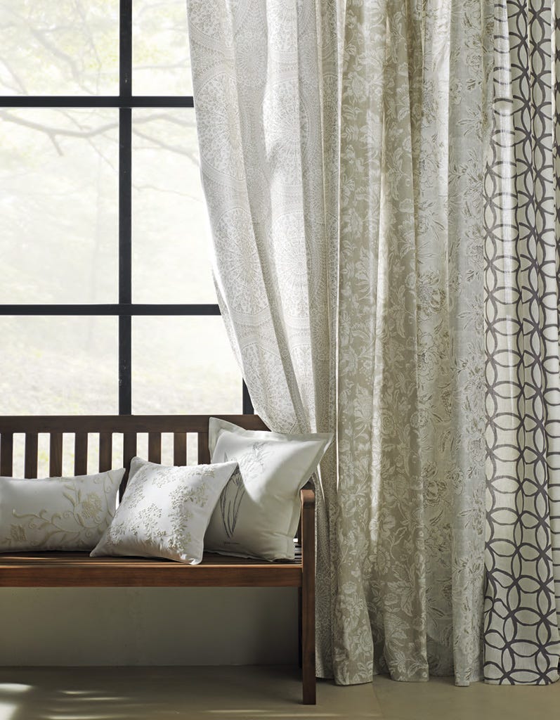 Curtain, Window treatment, Interior design, Room, Window covering, Textile, Furniture, Bed, Window, Wall, 