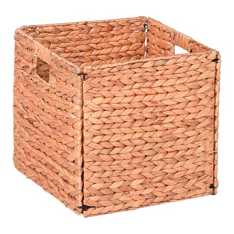 Storage basket, Basket, Wicker, Laundry basket, Brick, Home accessories, Rectangle, Wood, Lid, Beige, 