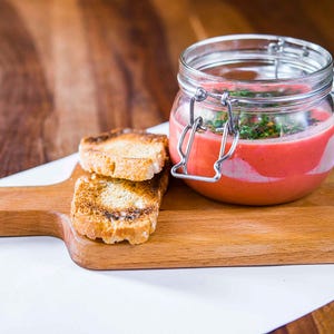 Food, Wood, Ingredient, Serveware, Tableware, Finger food, Mason jar, Produce, Food storage containers, Baked goods, 