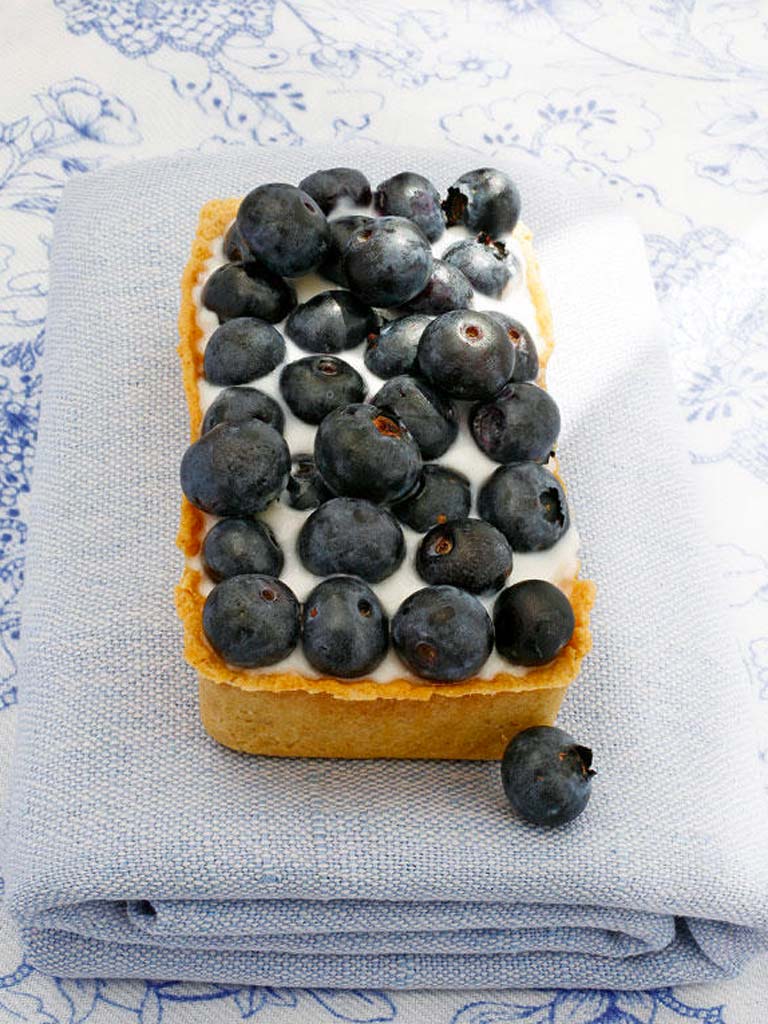 tarta de arándanos