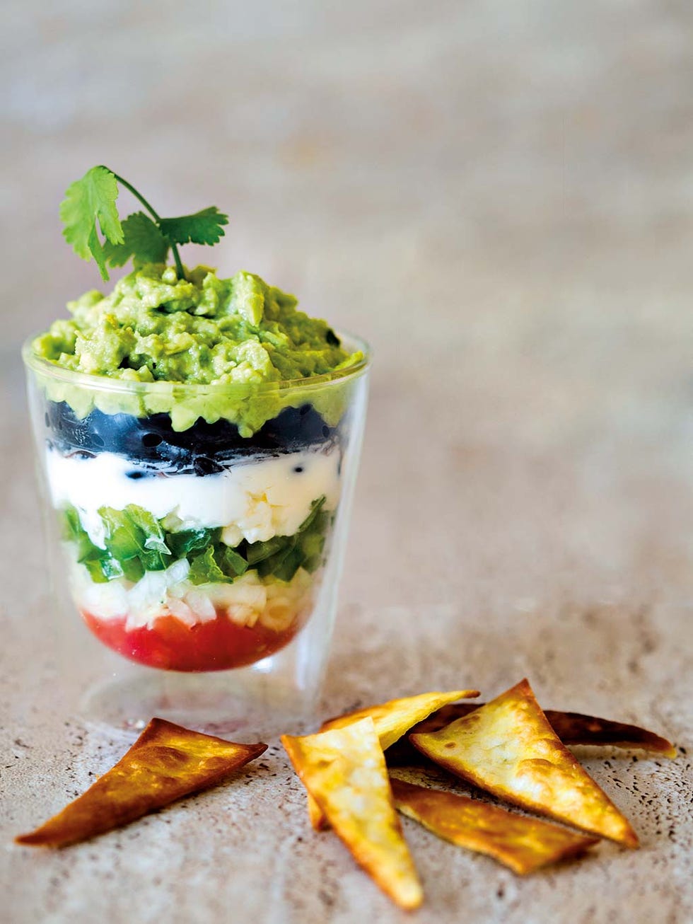 vasitos de ensalada mexicana