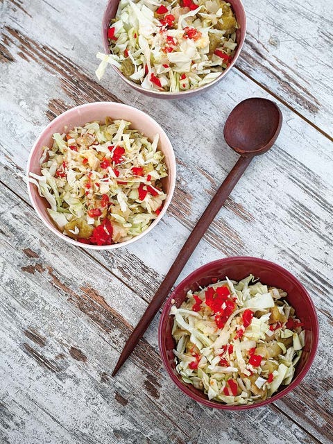 ensalada de repollo y coles