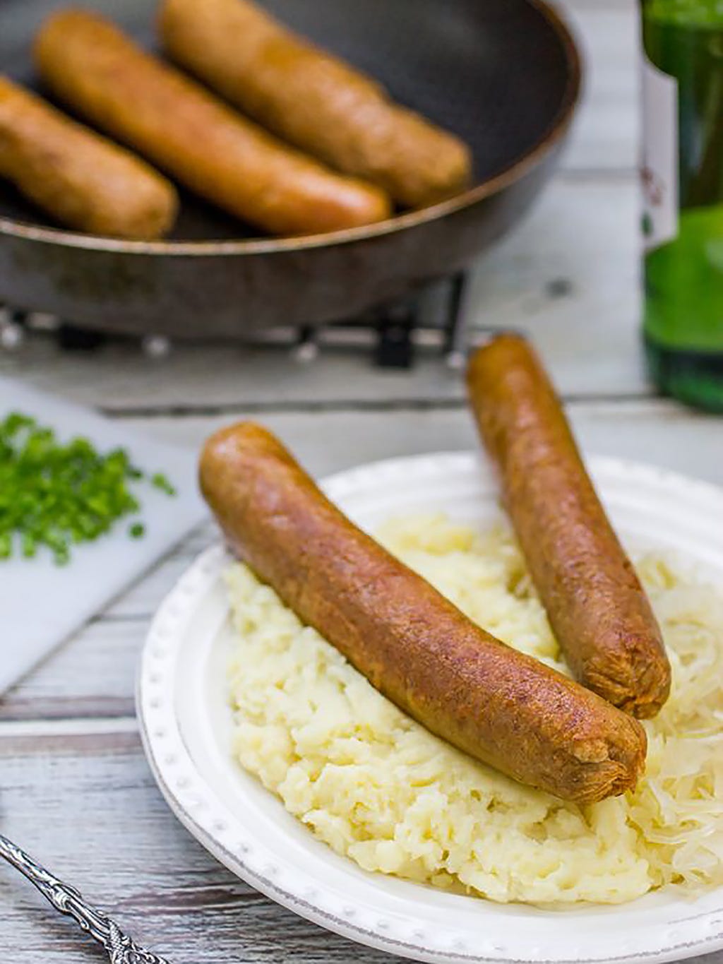 salchichas de seitán