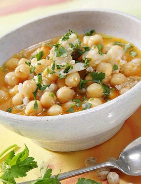potaje de garbanzos y bacalao