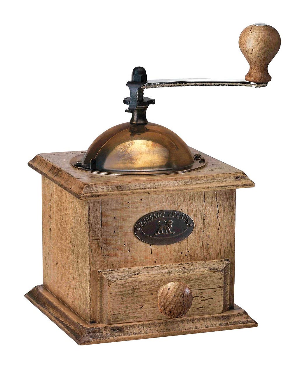 Coffee grinder, Antique, Brass, Metal, 