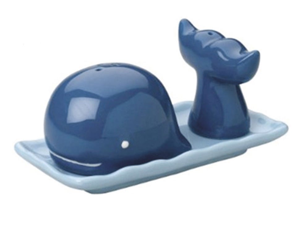 Blue, Cobalt blue, Serveware, Tableware, Salt and pepper shakers, Hard hat, Egg cup, Marine mammal, 