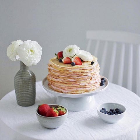 Dish, Food, Cuisine, Ingredient, Breakfast, Pancake, Dessert, Buttercream, Whipped cream, Cream, 