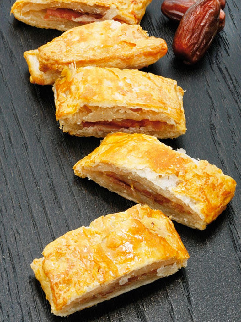 empanada de dátiles y bacon