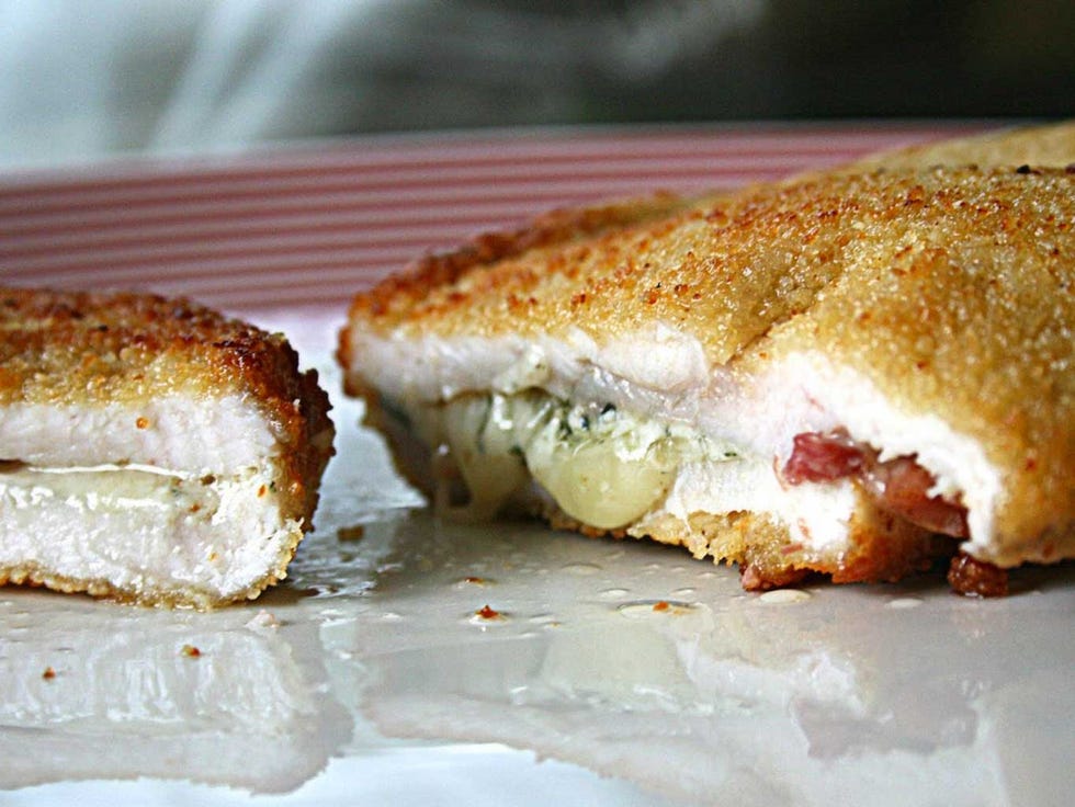cachopo de pollo con queso la peral