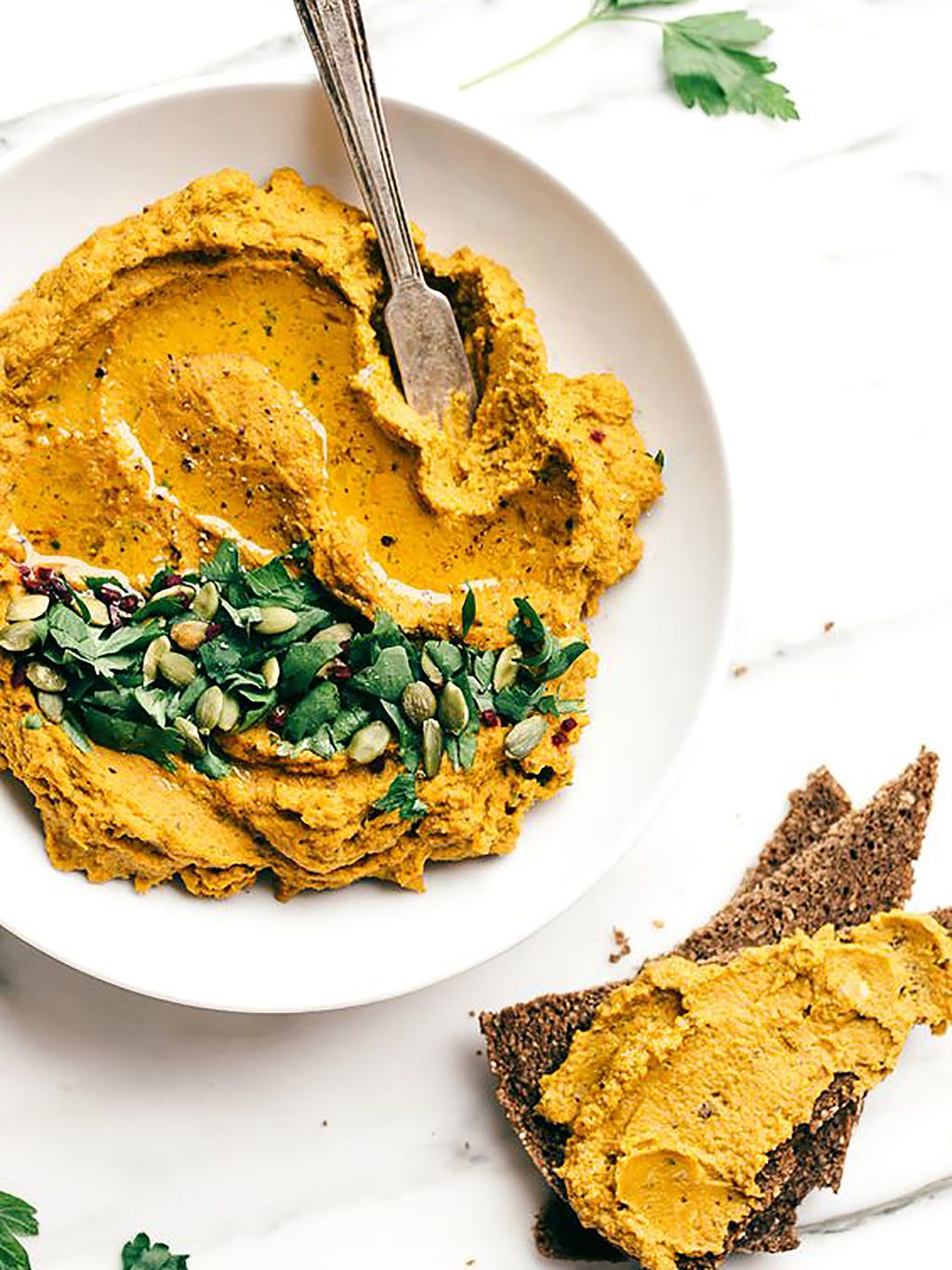 hummus de lentejas y zanahoria