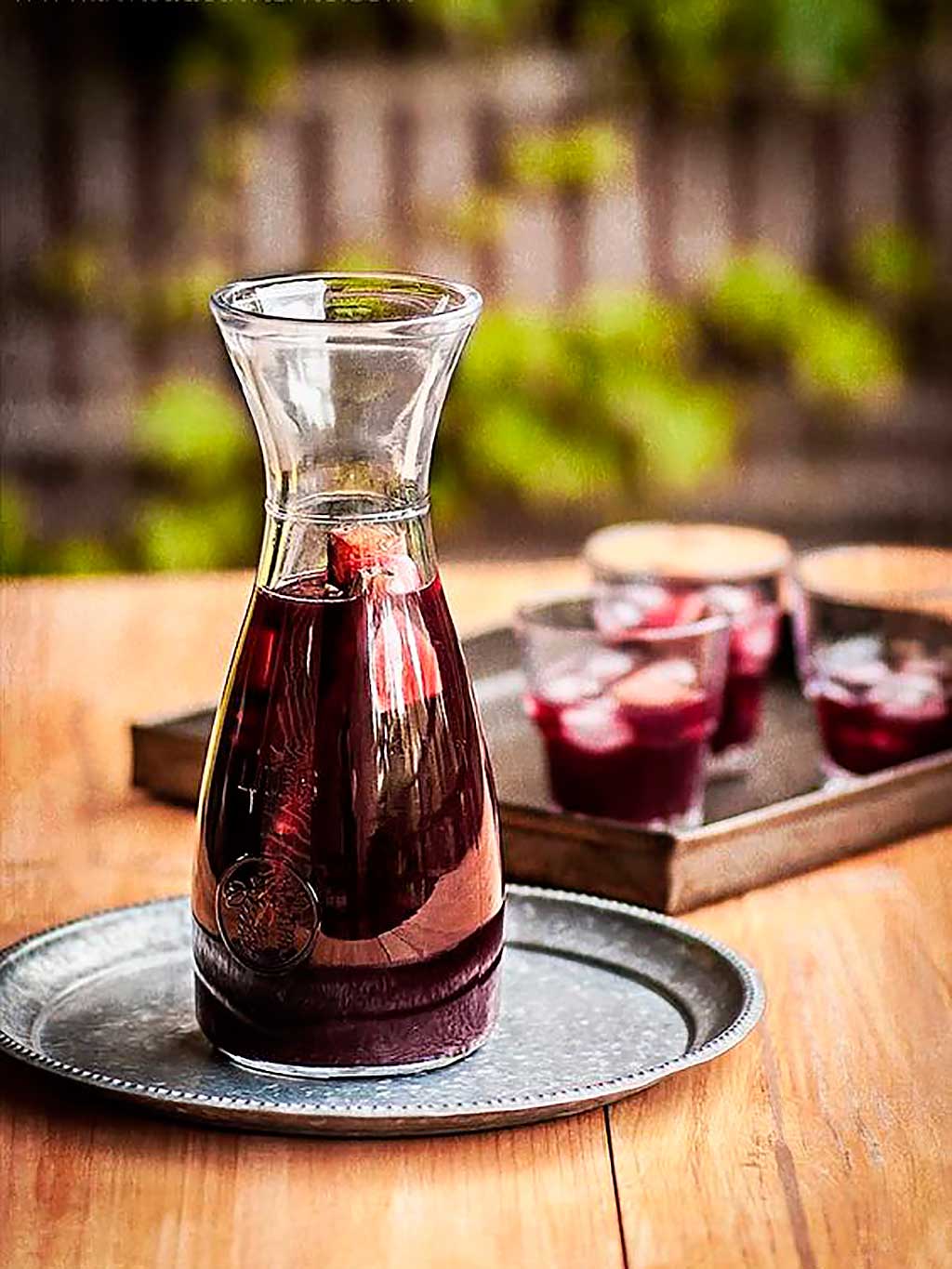 Sangría con vino moscatel