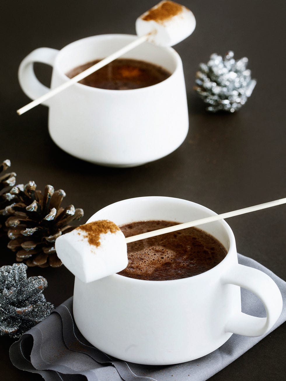 chocolate a la taza con nubes
