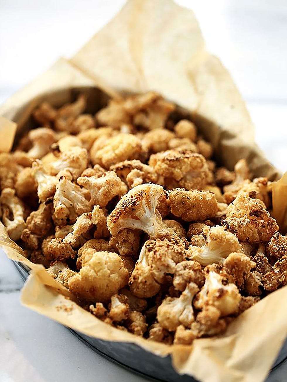 coliflor crujiente estilo palomitas