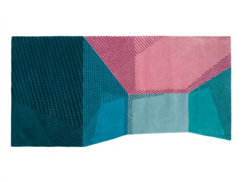 alfombra asimétrica de colores