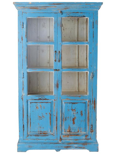 Furniture, Cupboard, Blue, Turquoise, China cabinet, Hutch, Cabinetry, Shelving, Shelf, Wood, 