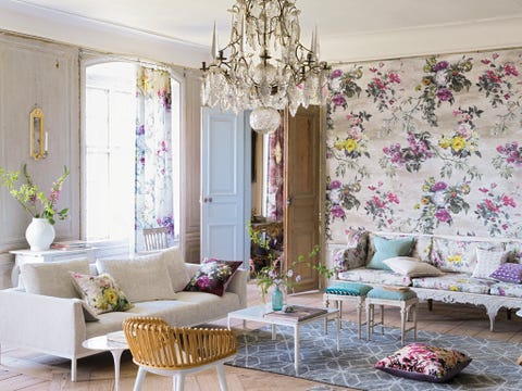 Room, Interior design, Furniture, Home, Living room, Purple, Ceiling, Wall, Pink, Interior design, 