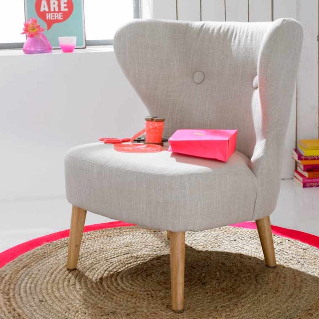 Red, Floor, Furniture, Room, Pink, Interior design, Flooring, Logo, Magenta, Club chair, 