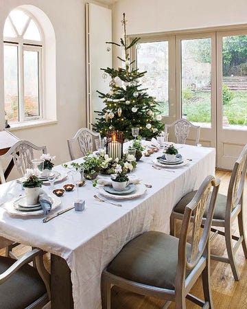 comedor chic para navidad
