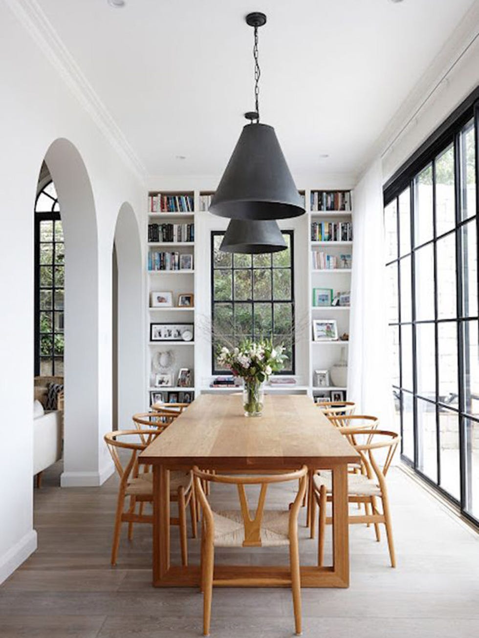 Room, Ceiling, Interior design, Furniture, Property, Dining room, Building, Table, House, Floor, 