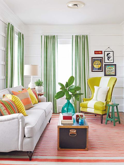 Interior design, Room, Green, Textile, Floor, Furniture, Flooring, Couch, Home, Window treatment, 