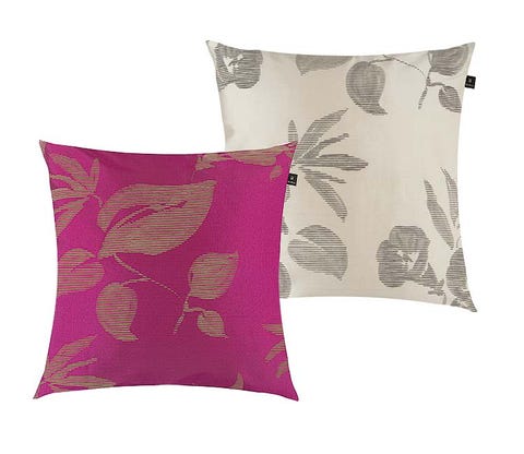 Product, Textile, Cushion, Pillow, Throw pillow, Purple, Pink, Magenta, Linens, Pattern, 