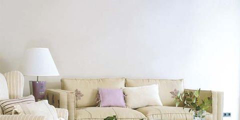 Room, Interior design, Furniture, Living room, White, Couch, Pillow, Floor, Wall, Home, 