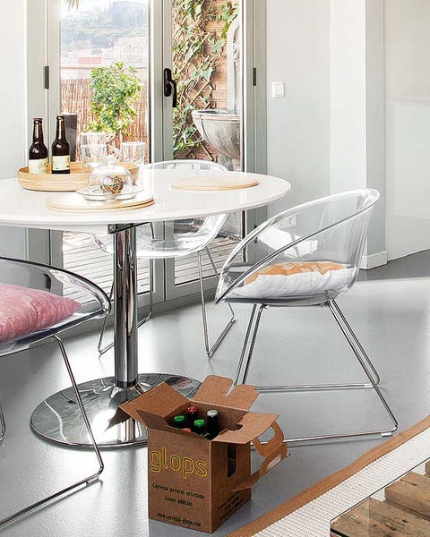 Room, Interior design, Glass, Floor, Furniture, Table, Fixture, Grey, Interior design, Design, 