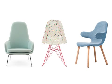 Furniture, Line, Comfort, Pattern, Chair, Teal, Peach, Design, Plastic, Armrest, 