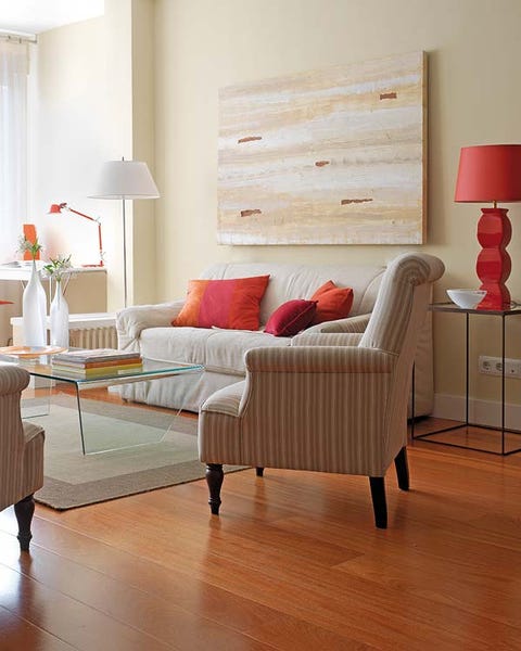Wood, Interior design, Floor, Room, Flooring, Hardwood, Home, Furniture, Wall, Lampshade, 