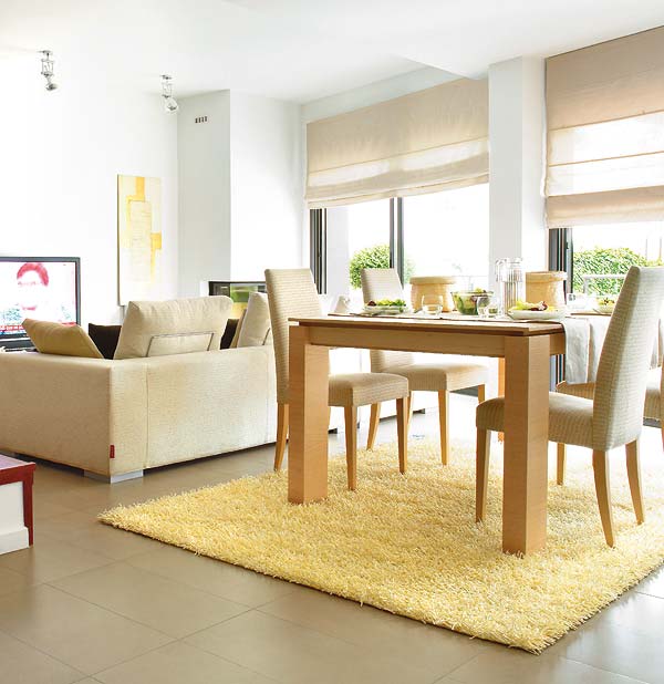 Room, Floor, Interior design, Flooring, Wood, Table, Furniture, Interior design, Couch, Ceiling, 