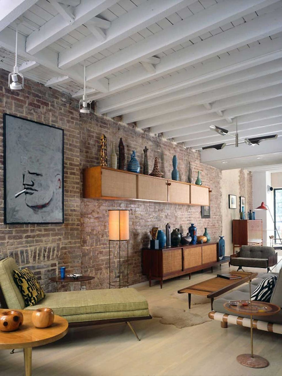 Interior design, Ceiling, Building, Wall, Room, Furniture, Brick, Architecture, Design, Loft, 