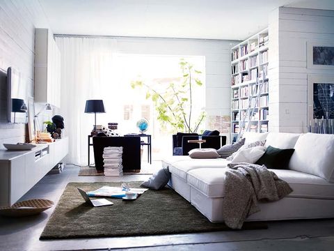 Room, Interior design, Home, Wall, Floor, Furniture, Interior design, Flooring, Linens, Living room, 