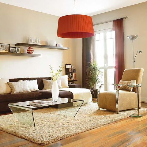 Wood, Room, Interior design, Floor, Flooring, Wall, Furniture, Living room, Interior design, Lamp, 